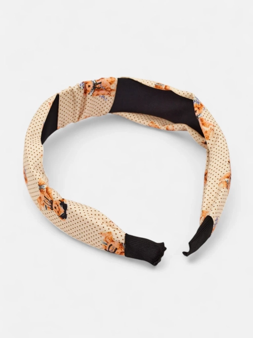 Royalfashion Пов'язка на волосся з плетінням у горошок і ведмедики