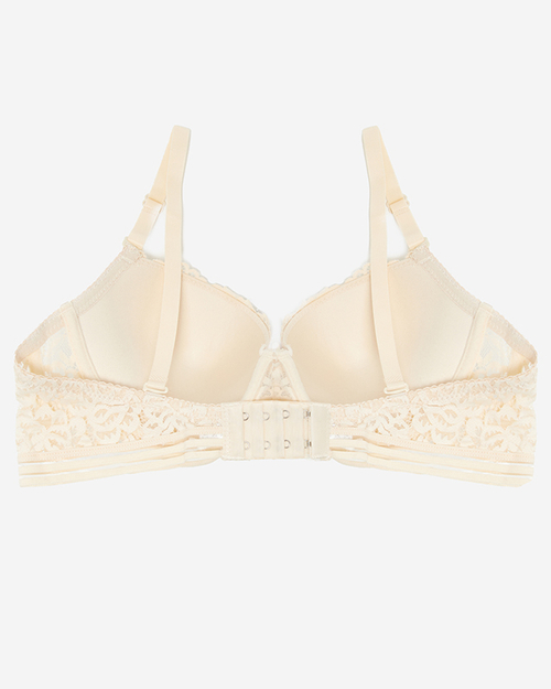 Бежевий мереживний жіночий бюстгальтер - нижня білизна