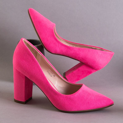 Neonrosa Pumps für Damen mit höherem Absatz Madelina - Schuhe