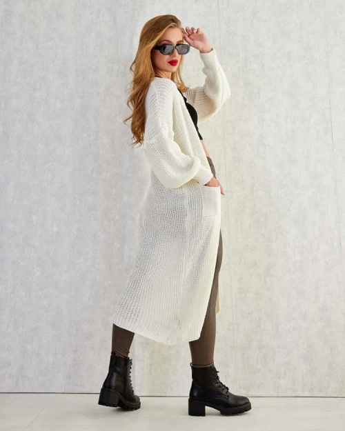 Жіночий в'язаний светр-покривало Royalfashion