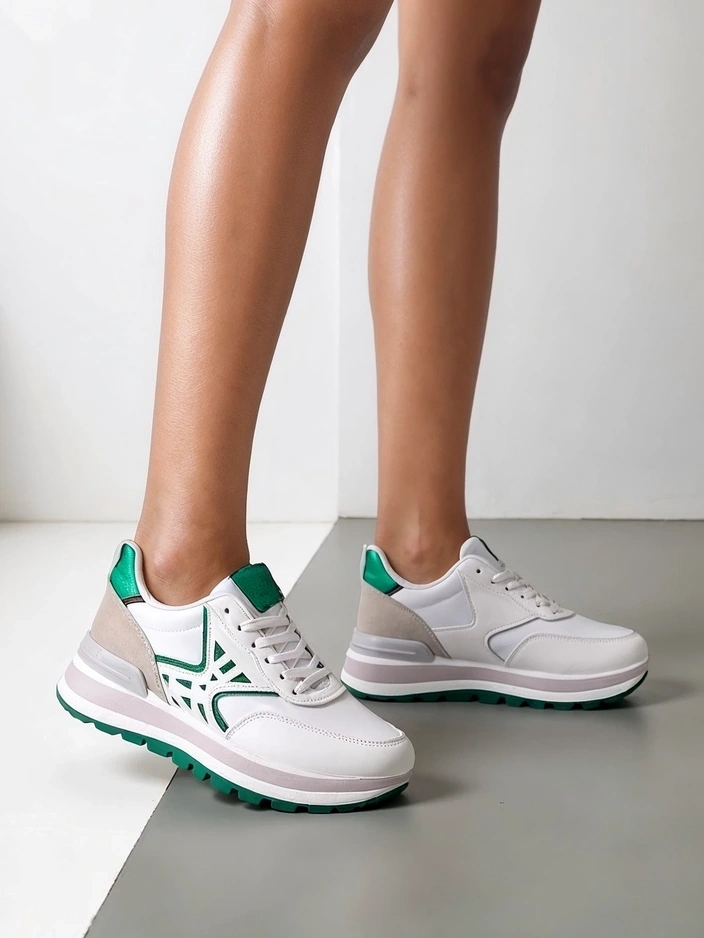 Royalfashion Damen Sneakers mit Glitzersehen