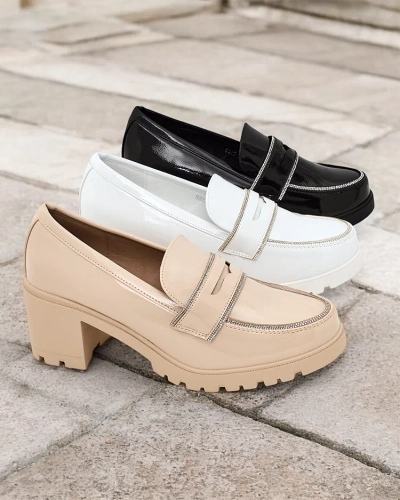 Royalfashion Damen Lackloafer Befies