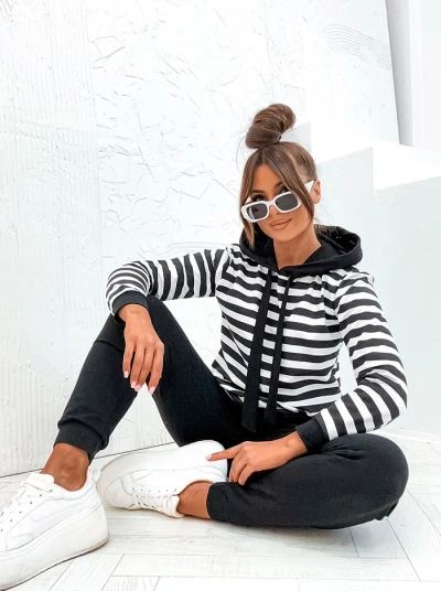 Royalfashion Damen-Set aus gestreifter Baumwolle