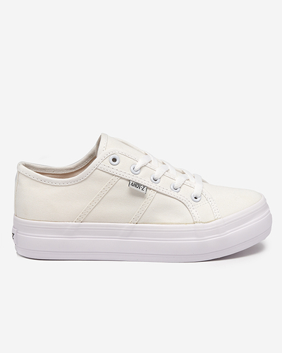 OUTLET Damenturnschuhe, ecrufarben, Colanti. Schuhwerk