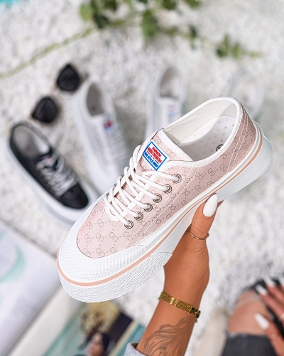 Royalfashion Rosa Damen Ferriva Plateau-Sneakers