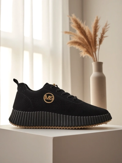 Royalfashion Damen perforierte Sport Sneakers Tobin