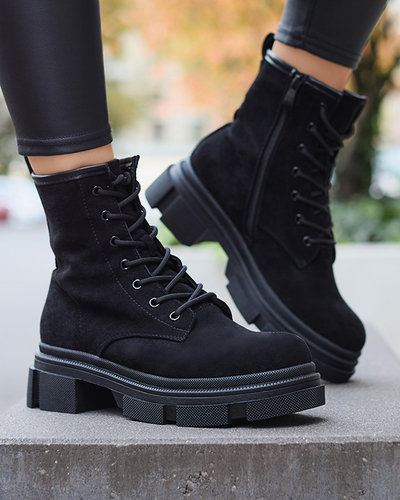 Schwarze Damenstiefel a'la workery Yeam- Footwear