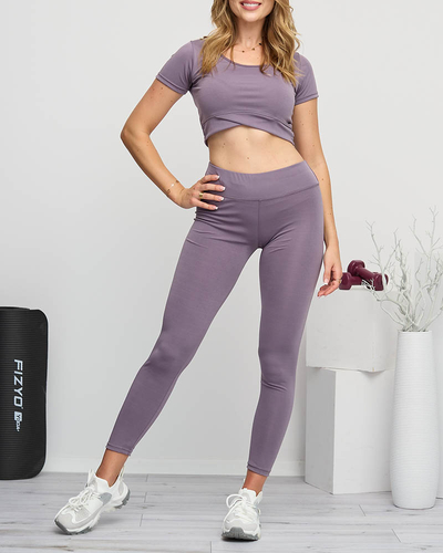 Lila Sport-Set für Damen - Bekleidung
