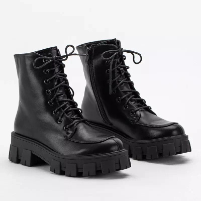 OUTLET Schwarze Damen-Taschen mit flachem Absatz Sinila - Schuhe