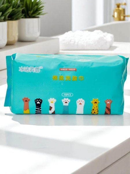 Baumwoll-Feuchttücher 70 Stk.