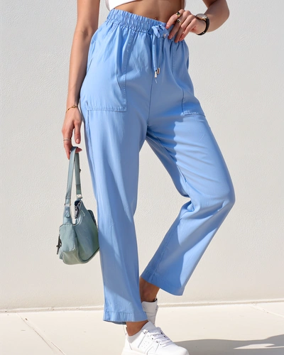 Royalfashion Damen gerade Stoffhosen 7/8