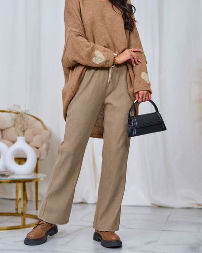 Royalfashion Damen Cordstoffhose in der Farbe Khaki