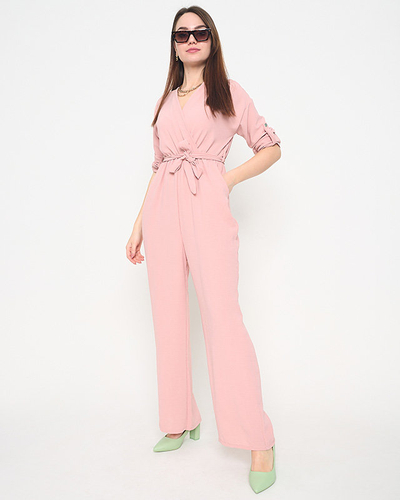 Royalfashion Rosa langer Damenoverall