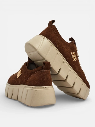 Sportliche Damen-Sneakers aus Naturleder Renos