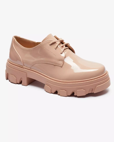 Rosa lackierte Damen Halbschuhe Delgor- Footwear