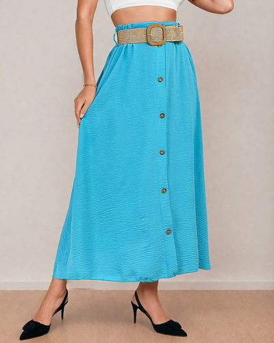 Royalfashion Damen Midirock mit Gürtel