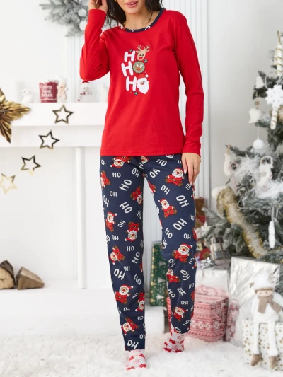 Royalfashion Weihnachts-Damenpyjamas