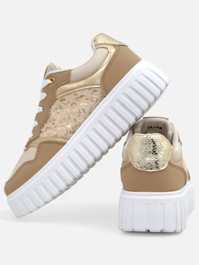 Royalfashion DamenSneaker auf einer Plattform Panterr