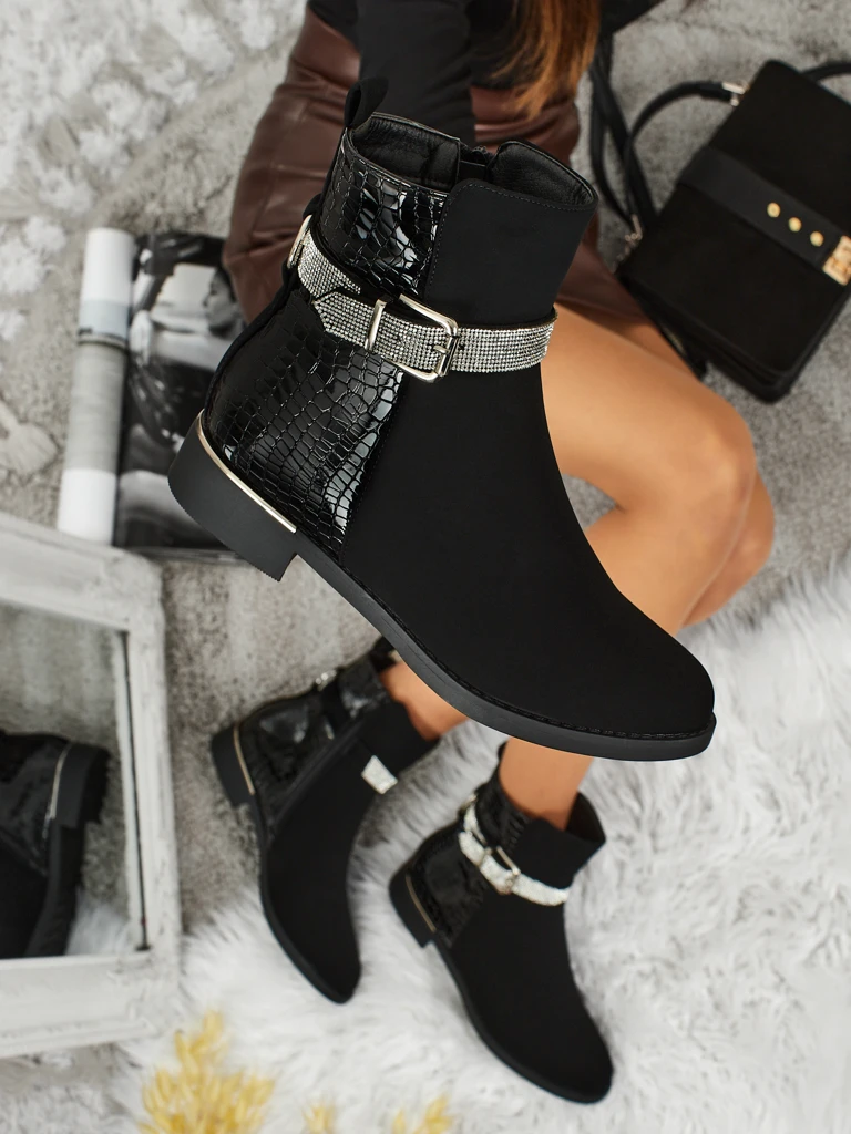 Damenschuhe Stiefeletten Mit Netz-Optik - Bequeme Absatzschuhe In Gr. 36/37