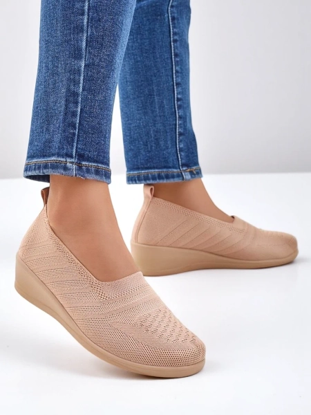 Royalfashion Жіночі мокасини на низькій танкетці Epoles