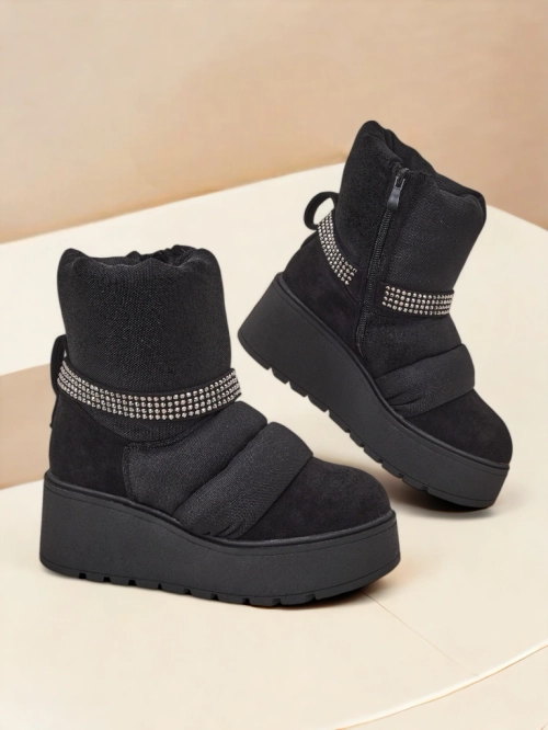 Royalfashion Жіночі снігові чоботи на танкетці Renosi