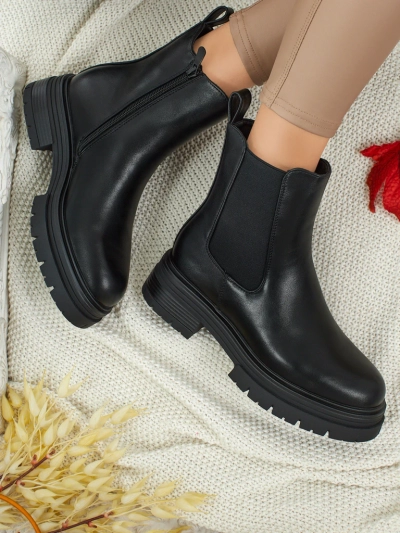 Damenstiefeletten aus Öko-Leder Solmira