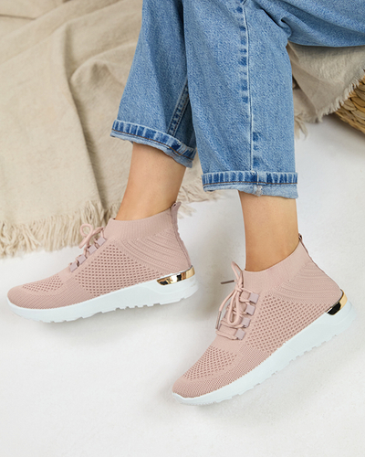 Sportschuhe aus rosa Bamggy-Stoff für Damen - Schuhe
