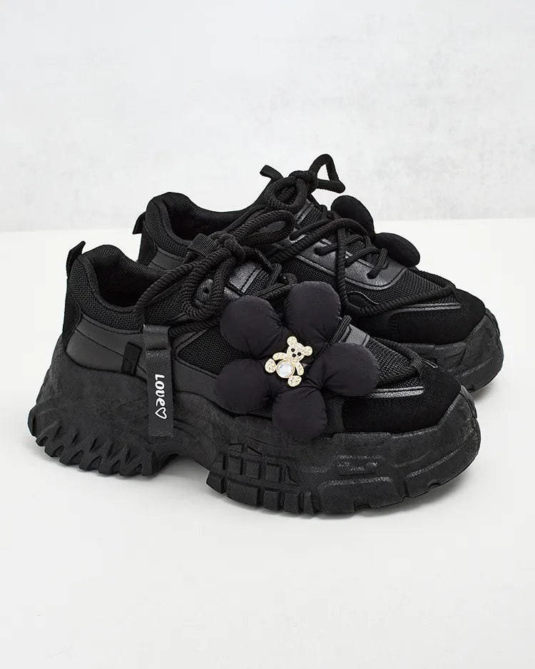 Royalfashion Damen Plateau Turnschuhe Bereya