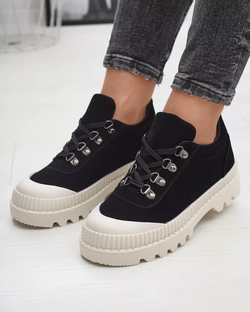 Чорне жіноче спортивне взуття, як кросівки Ohos - Взуття