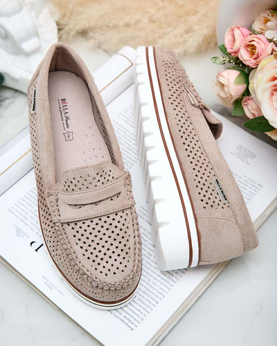 Royalfashion Ажурні жіночі мокасини Leteller