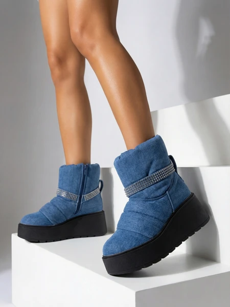 Royalfashion Damen Keil-Snowboots Renosi
