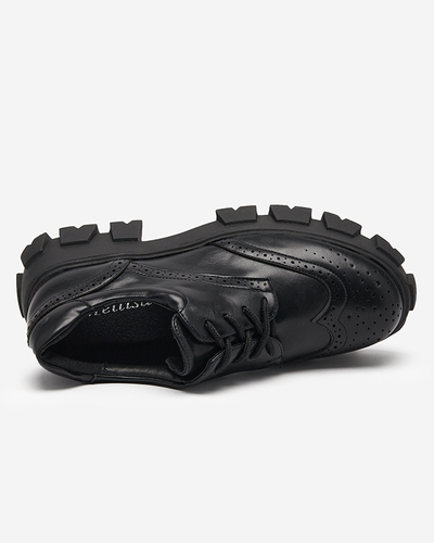 Schwarzer Damenschuh mit durchbrochenem Akzent Uneri - Footwear