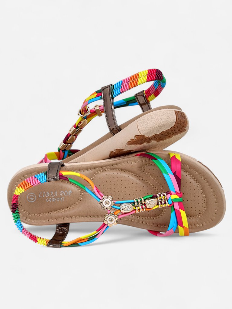 Royalfashion Damen-Sandalen mit Verzierungen Veve