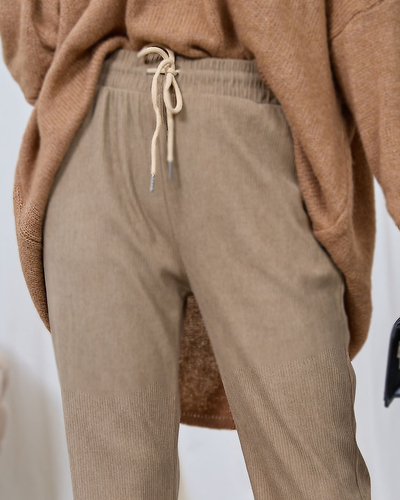 Royalfashion Damen Cordstoffhose in der Farbe Khaki