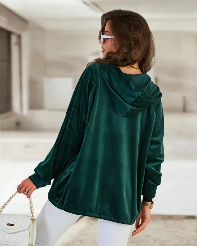 Royalfashion Women's Unzipped Hooded Sweatshirt