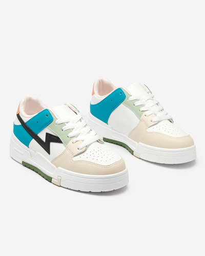 Damen-Sportschuhe in Beige und Blau Tremsi Sneakers - Footwear