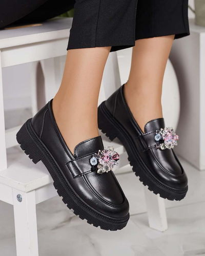 Royalfashion Жіночі мокасини з різнокольоровим бісером Karonia