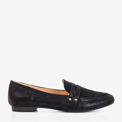 Challa schwarz glänzende Slipper für Frauen - Schuhe