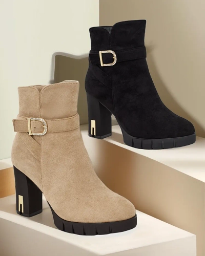 Royalfashion Damen Stiefeletten mit hohen Absätzen Molin