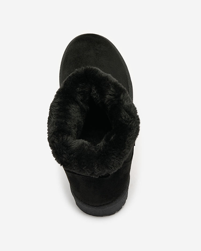 Royalfashion Schwarze Stiefel a'la Schneestiefel für Damen Nerlea