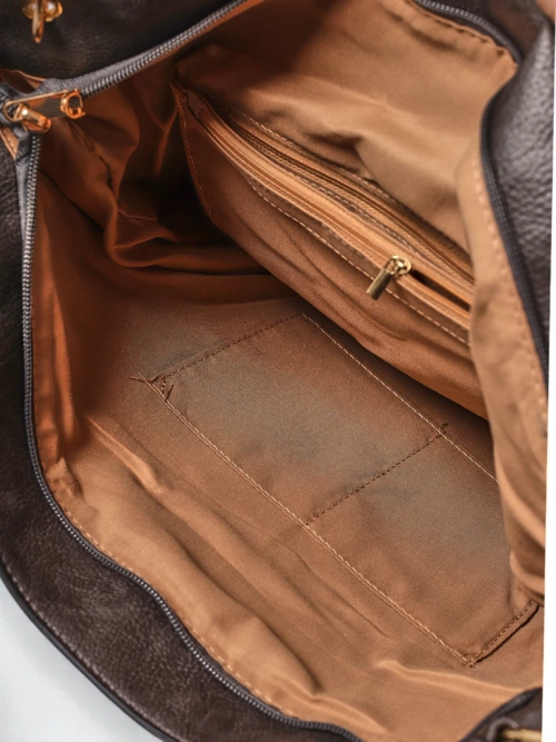 Жіноча шкіряна сумка Artemida Vera – сіра елегантність і функціональність