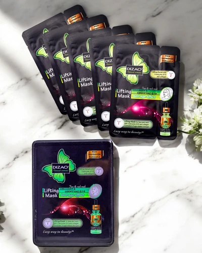 DIZAO - Set aus Serum und Maske mit Coenzym Q10 und Kollagen 6g+36g x 10Stk