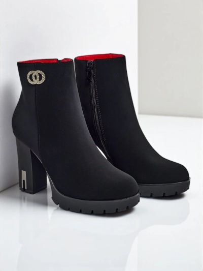 Olivane Damenstiefeletten aus mattem Öko-Leder