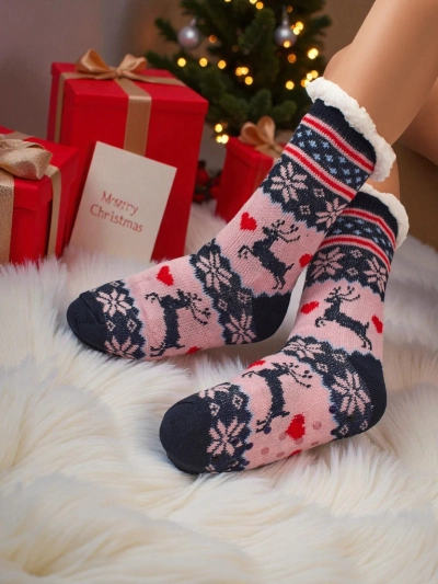 Gefütterte weihnachtliche Damen Socken CocoWarm