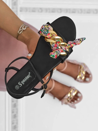 Royalfashion Damen Sandalen mit flacher Sohle BareLuxe