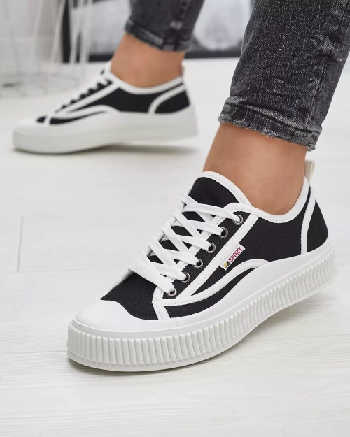 Чорні жіночі кросівки Scola-Shoes