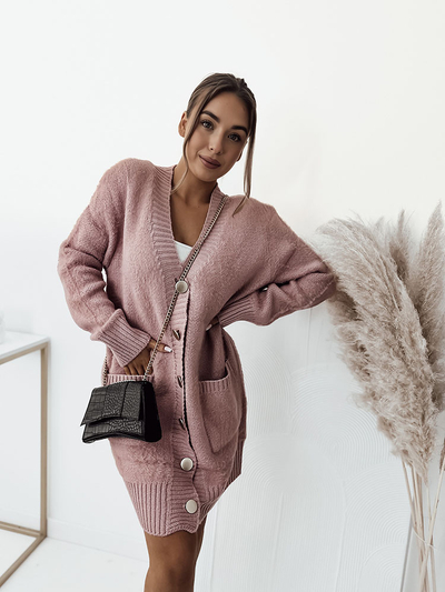 Royalfashion Rosa Damen Strickjacke