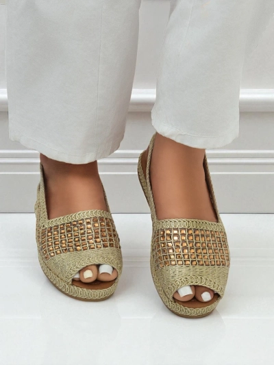 Damen-Espadrille-Sandalen mit Strass Belle Sparkle