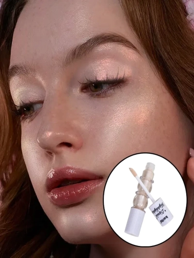 Flüssiger Highlighter für das Gesicht mit Pinsel Pearl Glow