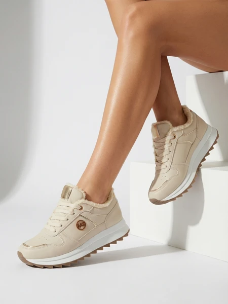 Royalfashion Warmed women's sneakers with fur Boris